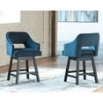 thumbnail image 2 of Signature Design by Ashley 25 Tallenger Modern Upholstered Swivel Counter Height Barstool Set of 2, 2 of 6