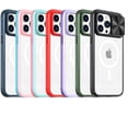 thumbnail image 5 of for iPhone Case,[Compatible with MagSafe] Transparent Crystal Slim with Slide Camera Lens Bumper Protection Cover Clear Soft Shockproof Cover Phone Case (Purple,iPhone 13), 5 of 6