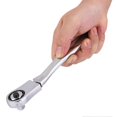 thumbnail image 3 of Ratchet Wrench 2-Way Multifunctional Hand Repairing Tool with 3Pcs Socket Adapters, 3 of 4