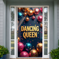 thumbnail image 7 of LUUFILx Dancing Queen Disco Party Backdrop Banner Colorful Balloon Decorations Event Background Celebration Photography Props Party Supplies Dance Floor, 7 of 7
