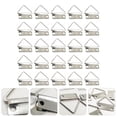 thumbnail image 1 of NUOLUX 100Ud Colgadores Para Marco De Foto De Metal Plateado Resistente A Óxido Y Agua, 1 of 8