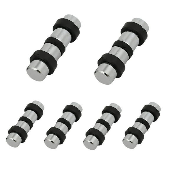 6PCS Shelf Pins Single Head Shelf Support Clips Glass Antislip Shelf Pin Metal Studs Holder Support Peg with Soft Plastic Washer for Furniture Display Cabinets Showcase