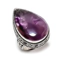 thumbnail image 2 of Natural Sage Amethyst Gemstone Handmade 925 Sterling Silver Ring Size 7, 2 of 2