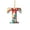 T, variant on romoty Christmas Tree Ornaments, Personalized Initial Letter Monogram Pendants with Floral Wreath Bow, 2D Flat Acrylic Xmas Holiday Decor