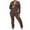 Brown, variant on HomeGardon Womens Set Womens 2 Piece Tracksuit Set Long Sleeve Zipper Hoodie Jacket with Sweatpants Women's Casual Elastic Comfy Blouse Sets Black S-XXL