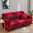 thumbnail image 3 of Housse de Sofa Géométrique 1/2/3/4 Places Extensible en Spandex en Forme de L Housses de Sofa Méridienne Housse de Canapé d'Angle Protège-Meubles, 3 of 7