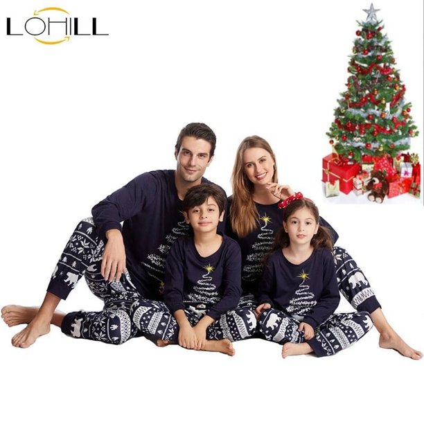 Conjunto de pijamas familiares de Navidad para niños y adultos, ropa de oso Polar, conjuntos de pijamas a juego, ropa de casa de Feliz Navidad, 2022