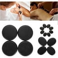 thumbnail image 2 of 16pcs/set Natural Massage Stone Circle Oval Shape Stone for Shoulder Neck Back Massage, 2 of 8