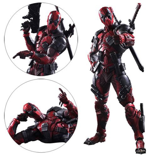 10" X-Men Deadpool Play Arts Kai Collection Model Toy Gift Boxed Action Figure 