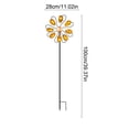 thumbnail image 3 of Molino de viento giratorio de hierro para jardín | Molinillo de viento de 8 pétalos que gira con la brisa natural | Adorno vintage de metal para patio, césped, jardín y ambiente exterior, 3 of 6