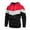 02Red, variant on guisaled Men's Hoodies Novelty Color Block Fleece Casual Pullover Tops Fall Winter Long Sleeve Casual Sweatshirts with Drawstring