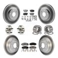 thumbnail image 1 of Transit Auto Roulements de Moyeu de Roue avant Arrière avec Rotors de Frein à Disque Enduits et Kit de Plaquettes en Céramique (10 Pcs) pour Voiture 1999-2003 Acura TL - Côté Gauche Droit (Conducteur Passager) KBB-108314, 1 of 10