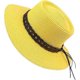 thumbnail image 1 of Sun Hat Summer Straw Hat Elegant Concave Crown Top Church Wedding Boater Sunhat, 1 of 3