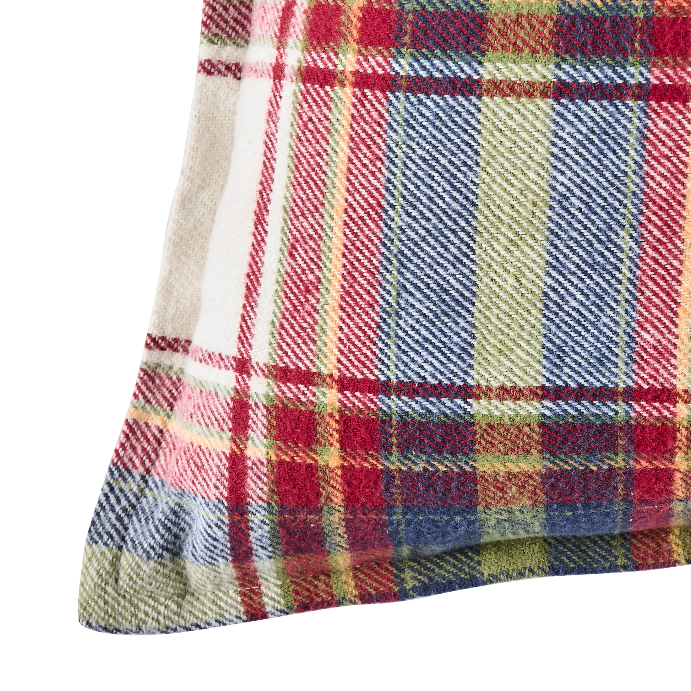 Better Homes and Gardens 20 x 20 White Corin Pieced Plaid Decorative Throw Pillow