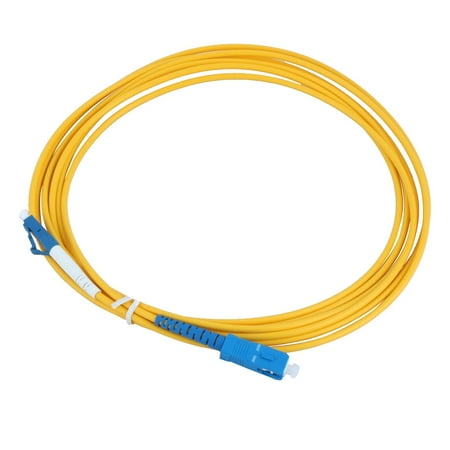 Unique Bargains 2.9M 9.5 Ft Singlemode LC to SC Fiber Optic Patch Cord Jumper Cable 2mm