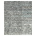 thumbnail image 1 of Hand-Knotted Geometric Area Rug in Gray and Black (12 ft. L x 8 ft. 10 in. L), 1 of 4