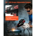 thumbnail image 4 of KFFKFF Portable Handheld Welding Machine, 20 - 130A Portable ARC Welder with Stepless Current Adjustment & IGBT Inverter, 115V Handheld Stick Welder Digital Display Fit for 1/16"-1/8" Welding Rods, 4 of 9