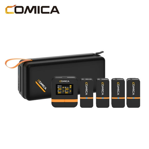 Microphones, Vimo Q - Récepteur de Durée de Micro Clip-on Présentations Idéales en Direct 16h Durée Lavalier Clip-on Écran 200m Réduction de Bruit Boîte de Bruit Lavalier Mewmewcat Lavalier Q 4 Pcs Boîte