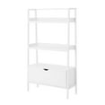 thumbnail image 2 of BYO Kids Ladder Bookcase with Drawer, White, 2 of 6