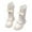 M-White468, variant on MEZZALL Toddler Girls Winter Fashion Boots Warm Long Calf Height Leather Booties For Kids Stylish Boots Non- Comfortable Shoes Soft