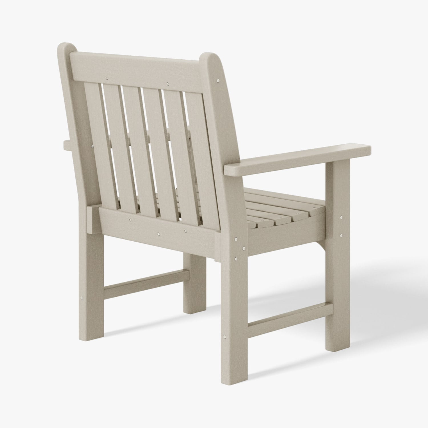 WestinTrends Malibu Outdoor Patio HDPE Adirondack Dining Arm Chairs (Set of 2), Sand