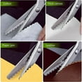 thumbnail image 5 of Zig Zag Sewing Scissors, Heavy Duty Pinking Shears For Fabric, Sharp And Durable Blade, Comfortable Grip, Easy To Use, Professional Stainless Steel Dressmaking Tools (Green), 5 of 5
