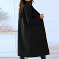 thumbnail image 4 of Vedolay Women Winter Parka Coat Work Winter Open Front Cardigan Coats Tops Black,2XL, 4 of 5