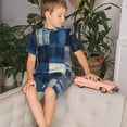 thumbnail image 4 of Lsque Ensemble de Pyjama Léger 2 Pcs en Coton Ajusté Motif Patchwork pour Filles - Petit, 4 of 6