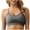 Dark Gray, variant on ZyeKqe Cross Back Sport Bras for Women Strappy Criss Cross Cropped Yoga Workout Bras Wireless Push up Seamless Bralettes