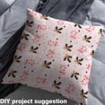 thumbnail image 2 of Homewish Christmas Candy Cnae Fabric by the Yard 3 Yard,Xmas Flower Floral Sewing Fabric,Pink Bowtie Bowknot Room Decor Fabric by the Yard For Girls,Super Cozy Room Decor, 2 of 6