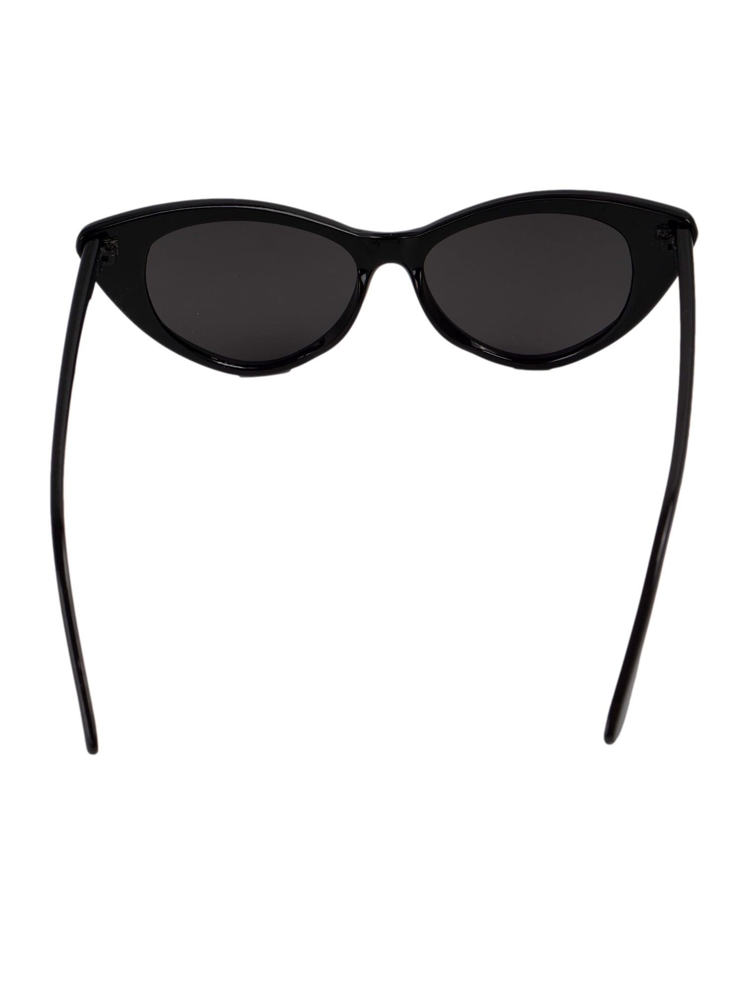 Women's Medium Size Classic Cat Eye Sunglasses, Black - 12 Pack