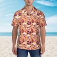 thumbnail image 2 of Fotbe Skull rock record Hawaiian Shirt for Men Unisex Summer Beach Casual Short Sleeve Cotton Linen Button Down Shirts-XX-Large, 2 of 5
