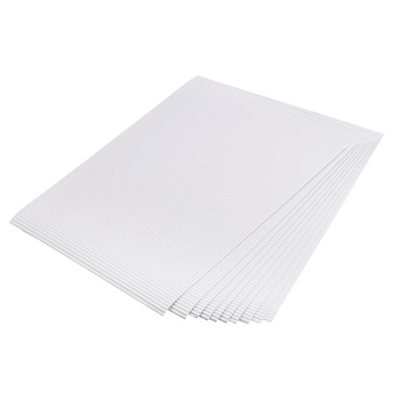 Corrugated Paper Sheets 25pcs 11.69-inch x 8.27-inch White Cardboard for DIY Craft