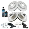 thumbnail image 2 of TRQ Metallic Brake Pad & Coated Rotor Front Rear w/Fluids for Cadillac Chevy BKA23289 Fits select: 2002-2007 CHEVROLET SILVERADO, 2000-2006 CHEVROLET TAHOE, 2 of 6