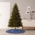 thumbnail image 7 of Daiia Plants And Flamingos Drawing Merry Christmas Tree Skirt , Xmas Large Lace-up Tree Skirt, Santa Snowflakes Rustic Home Decorations New Year Party Farmhouse Decor-48", 7 of 7