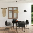 thumbnail image 1 of vidaXL 5 Piece Garden Dining Set Black, 1 of 4