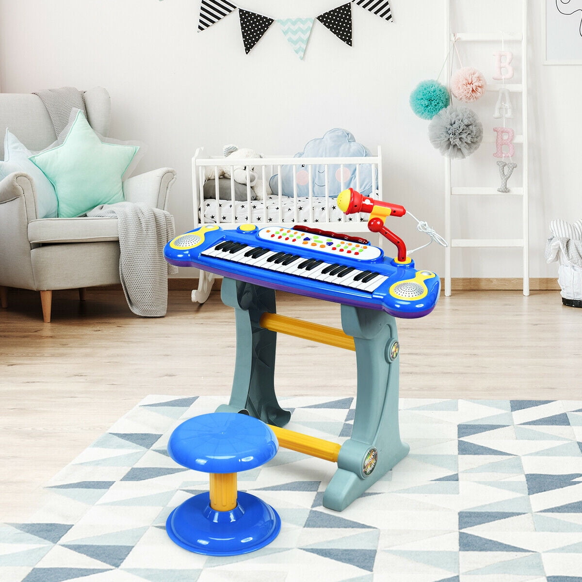 Gymax 37 Teclas Juguete Musical InfantilGymax 37 Teclas Juguete Musical Infantil  