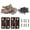 Copper-24pcs, variant on 50 Pcs Small Hinges 1 Inch Butt Hinge with Screws,Jewelry Box Hinges Mini Hinges,Folding Craft Hinges Small Cabinet Hinges for DIY Box Mini Furniture Cupboard Closet(Antique Copper)