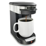 HAMILTON BEACH HDC200S Single Cup Hospitality Coffeemaker with 3-Minute Brew Time in Stainless steel/black