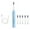 Blue, variant on COFEST Water Pick Electric Toothbrush,Electric Toothbrush With 6 Brush Heads,5 Cleaning Modes,Upgraded Electric Toothbrush,Longer Life,Faster Chargin Blue