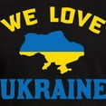 thumbnail image 3 of CafePress - We Love Ukraine T Shirt - Men's Fitted T-Shirt, 3 of 4