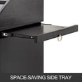thumbnail image 6 of BENTISM Salon SPA Beauty Hairdressing Cart Storage Trolley with 4 Drawers Rolling Wheels Lockable 2 Keys w/Hairdryer Holder Space-saving Side Tray, 6 of 8