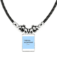 thumbnail image 1 of mejor amigo fellowship compañerismo collar a mano colgante de cuerda de cuero Unbranded M, 1 of 3