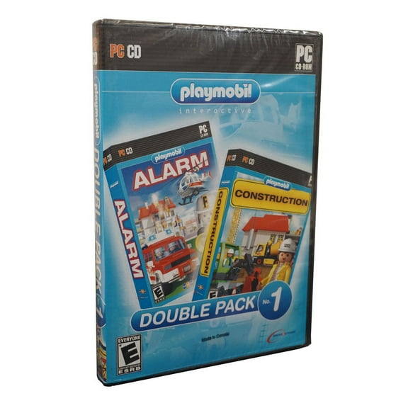 Set of 2 PC CDRom games - Includes Playmobil Construction & Playmobil Alarm (Become a Firefighter)