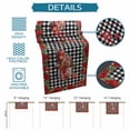 thumbnail image 6 of Roses Valentine's Day Table Runner 48 Inches Long Farmhouse Dress Scarves, Farmhouse Floral Truck Plaid Dining Tablerunner for Coffee Table/Kitchen Island/Party Décor, 13" x 48", 6 of 8