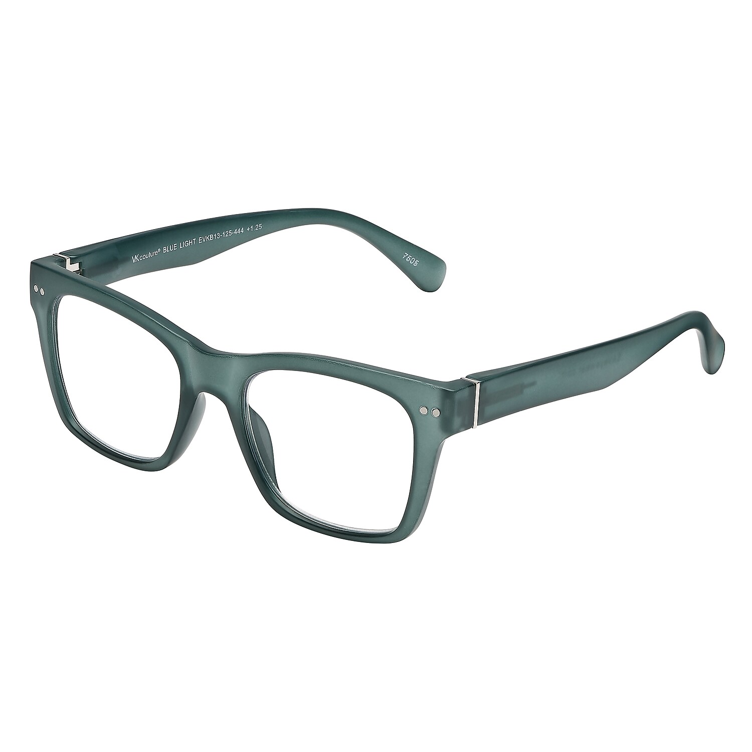 SAV VK Couture Blue Light +2.50 Reading Glasses Matte Teal (EVKB13)