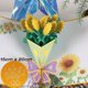 thumbnail image 1 of 3D Pop UP Happy Birthday Greeting Invitation Card Happy Mother Father Day Love Mom Dad Rose Flower Easter Bunny Thank You Gift Gao Jinjia LED, 1 of 2