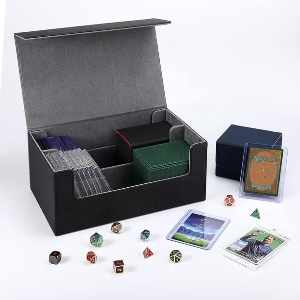 Trading Card Storage Box Playing Card Deck Organizer for 72 Magnetic Card 2  Rows Compatible with MTG TCG Card Holder Gathering Box Sports Card Carrying  Case for Baseball Play Card - Walmart.ca