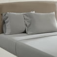 thumbnail image 2 of Modern Threads Aircloud Vintage Washed 100% Combed Cotton Adult Sheet Set, Platinum, Queen, 2 of 2