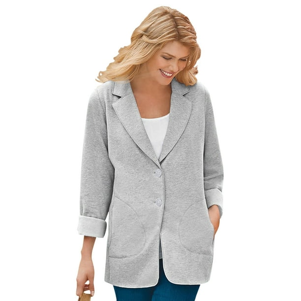 Woman Within Woman Within Women's Plus Size Knit Blazer 34/36